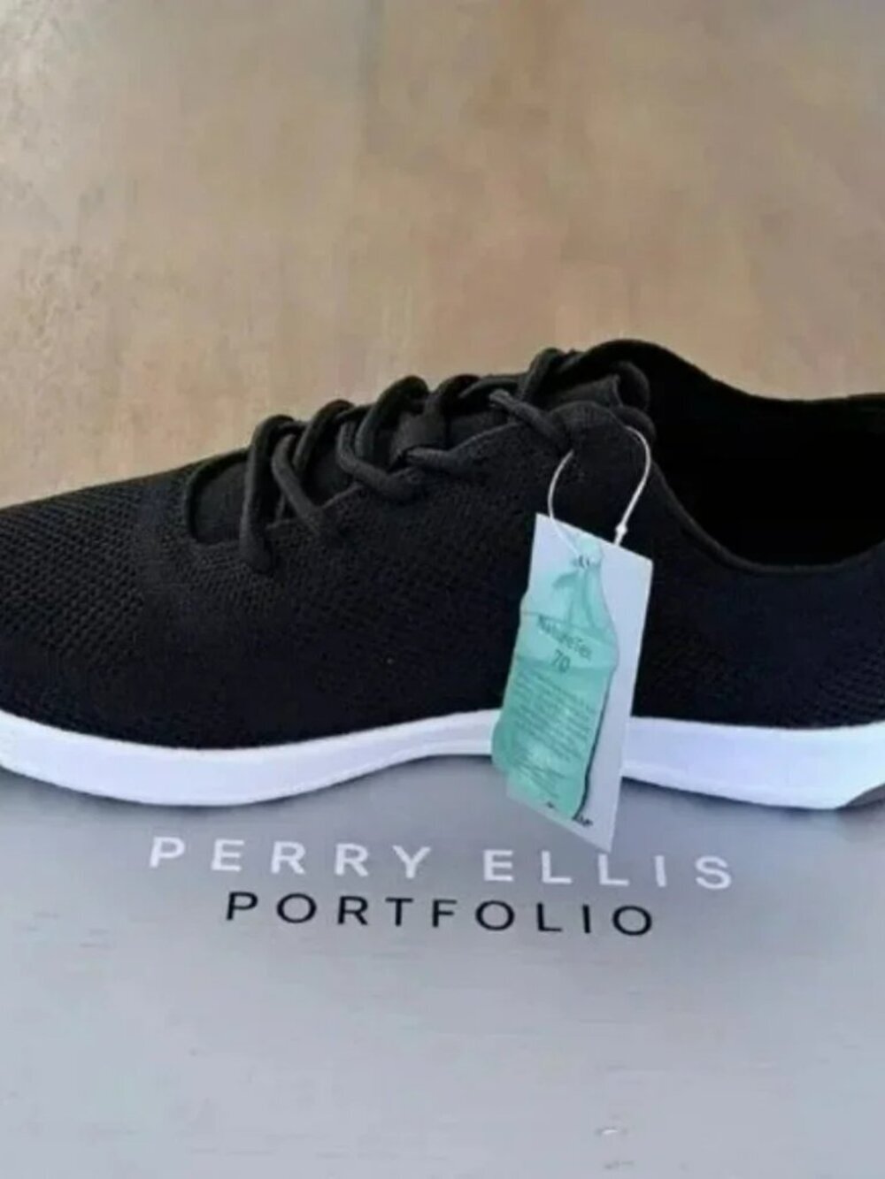 Perry Ellis Tread Sneaker - Color: Black - Size: 8.5